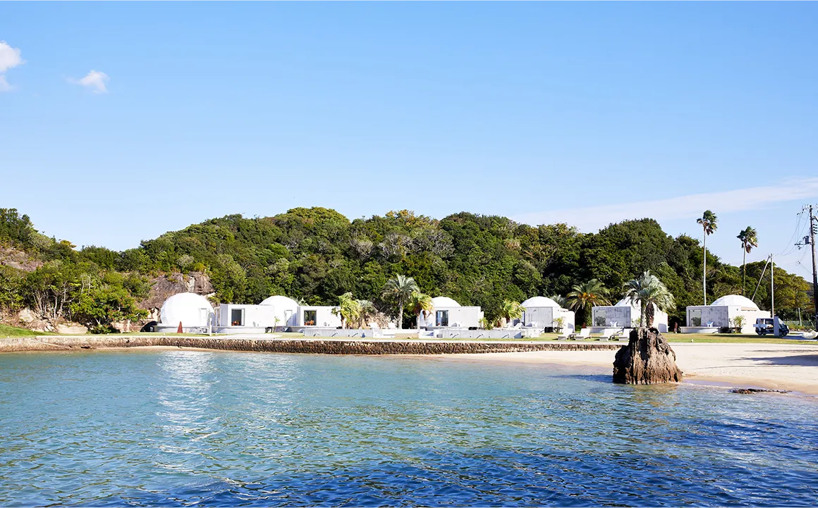 Private beach